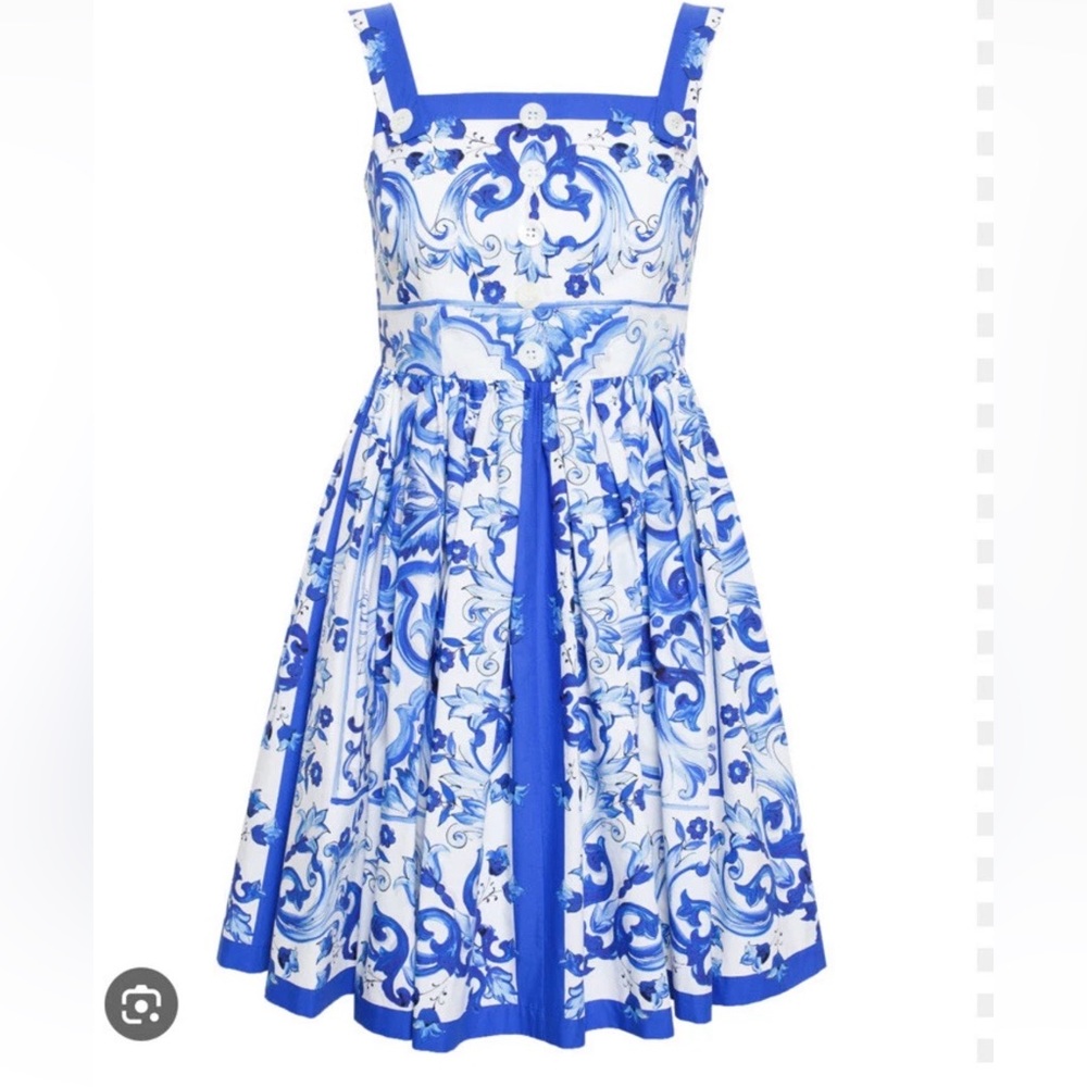 Dolce & Gabbana Authentic NWOT Blue Mojica Dress Size 6